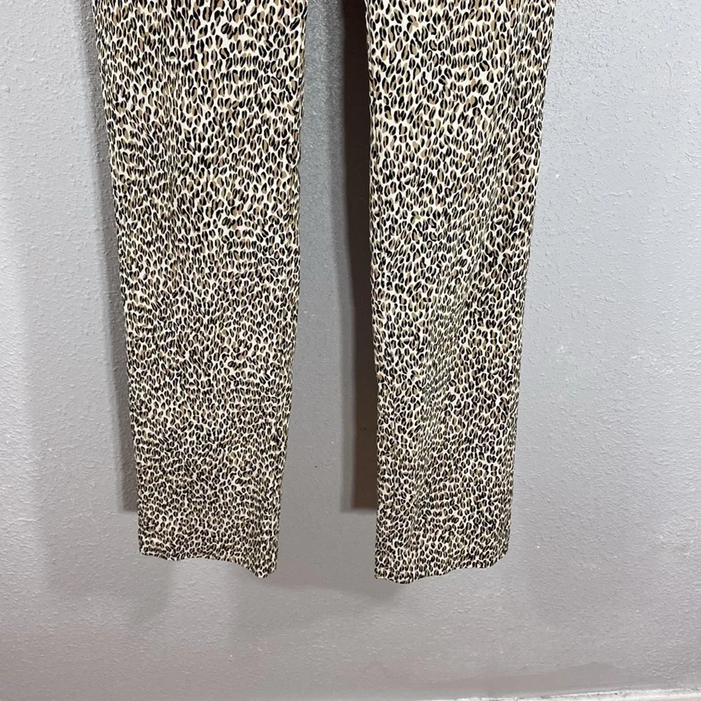 J. McLaughlin Masie leopard print pull on stretch pants